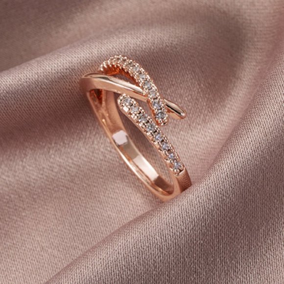 Rose Gold Adjustable Ring - Picture 2 of 2
